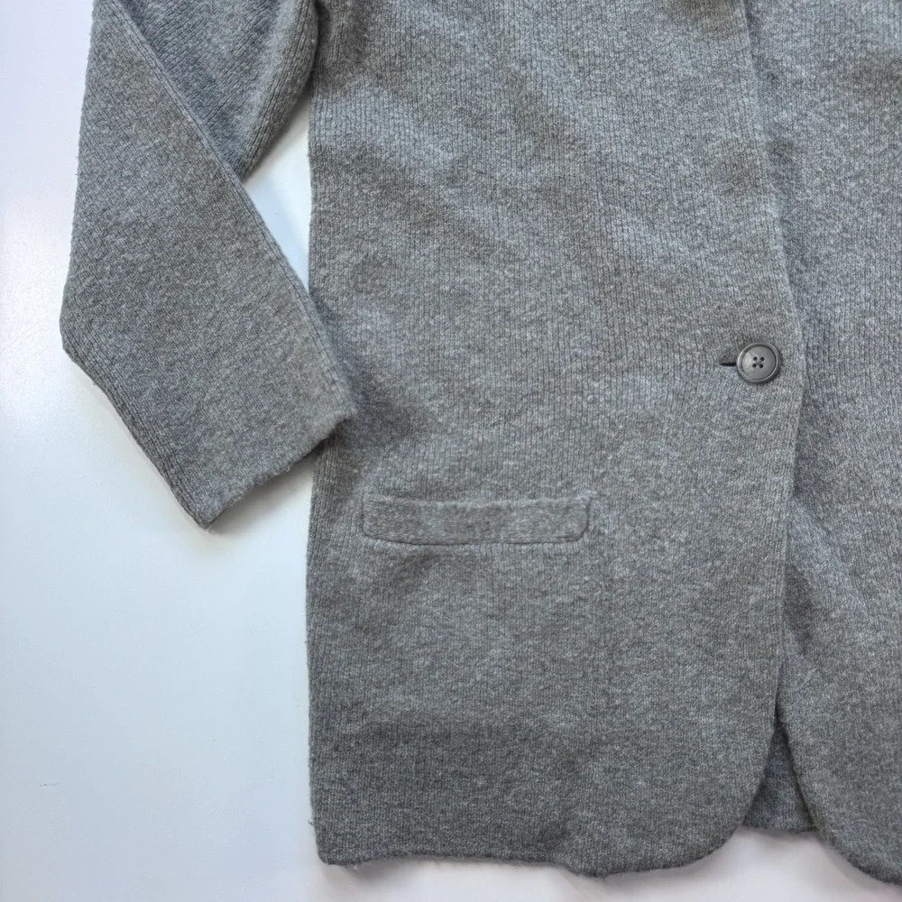 J CREW‎ Cocoon Sweater-Blazer Knit Cardigan Womens Medium Shawl Collar Pockets